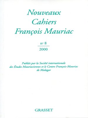 cover image of Nouveaux cahiers François Mauriac n°08